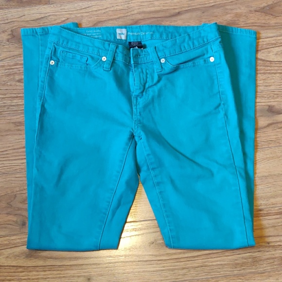 Mossimo Supply Co. Denim - EUC curvy skinny turquoise jeans